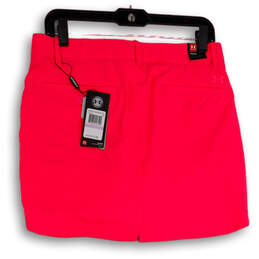 NWT Womens Pink Flat Front Slash Pocket Stretch Skort Skirt Size 6 alternative image