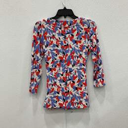 Lauren Ralph Lauren Womens Multicolor Floral Long Sleeve Blouse Top Size Small alternative image