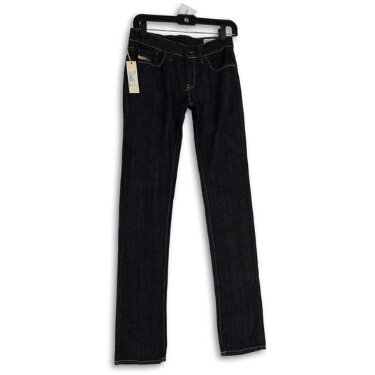 NWT Womens Blue Denim Dark Wash Straight Leg Jeans Size W27 L34 image number 3