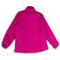 Womens Fuchsia Mock Neck Long Sleeve Full-Zip Jacket Size 1X image number 2
