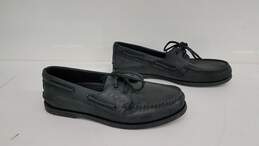 Sperry Black Leather Top Siders Shoes Size 9 alternative image