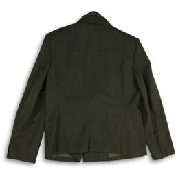 Talbots Womens Green Long Sleeve Double Breasted Blazer Jacket Size 16 alternative image