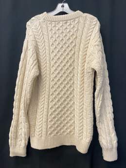 L.L. Bean Beige Knit Sweater - Size Medium alternative image
