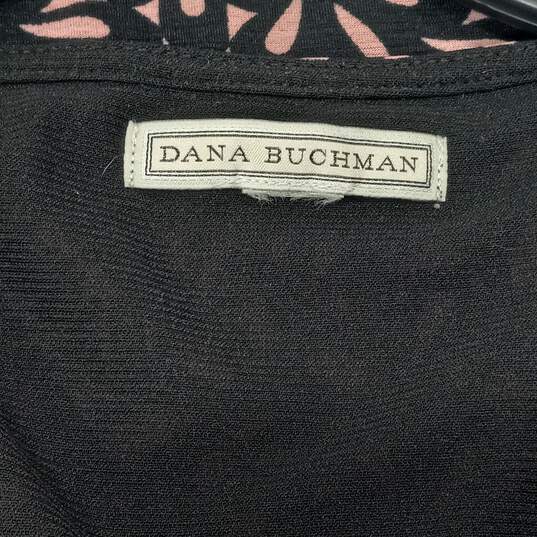 Dana Buchman Women's Print Top Rolled Open Pleat Neckline Sleeveless Blouse Top image number 4