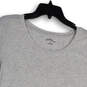 Women Gray Short Sleeve Crew Neck Stretch Pullover T-Shirt Size Large image number 4