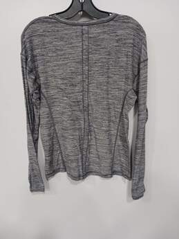Lululemon Grey Long Sleeve Pullover Activewear Shirt alternative image