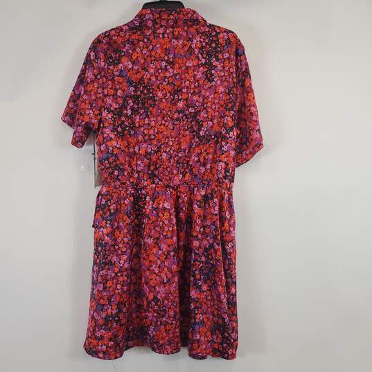 Vince Camuto Women Red Floral Dress XL NWT image number 2