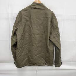 KAVU MN's 100% Cotton polyester Full Zip & Button Green Jacket Size M alternative image