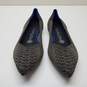 Rothy’s The Point Walnut Python Slip On Flat Shoes Sz 7.5 image number 4