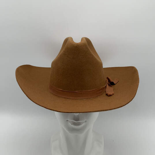 Mens Brown Classic Wide Brim Lightweight Outdoor Fedora Hat Size 57 image number 1