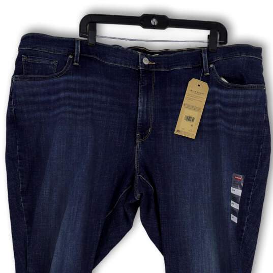 NWT Womens Blue 711 Denim Medium Wash Skinny Leg Ankle Jeans Size 26W image number 3