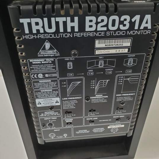 Behringer Truth B2031A High Resolution Studio Monitor image number 3