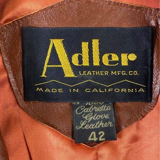 Adler Leather MFG. CO. Brown Jacket - Size 42 image number 3
