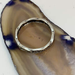 Designer Silpada 925 Sterling Silver Hammered Round Shape Band Ring