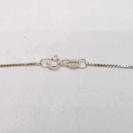 FAS 925 Silver Asst. Gemstone Pendant 16.5" Necklace/Ring BD. (DAMAGED) 12.6g image number 8