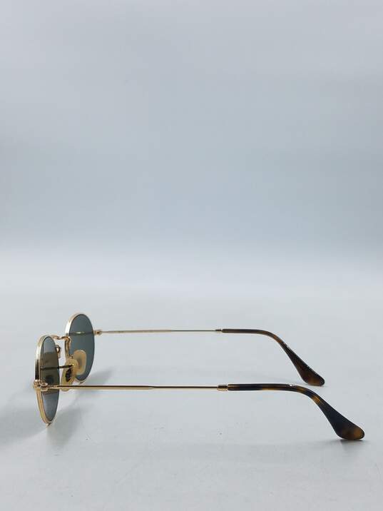 Ray-Ban Gold Oval Sunglasses image number 4