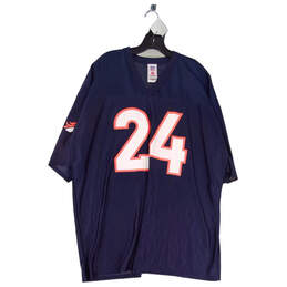 Mens Blue Denver Broncos Bailey #24 V Neck Pullover Jersey Size 2XL