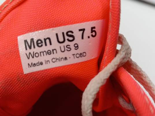 Vans Unisex Neon Peach  Casual Shoes Size Men's 7.5 Women's 9 image number 6