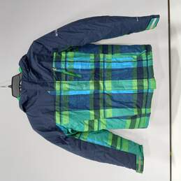 Columbia Boys' Blue & Green Coat Size M (8/10)