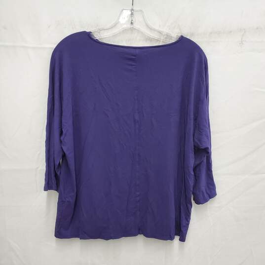 Eileen Fisher WM's Violet Long Sleeve Top Size S/P image number 2