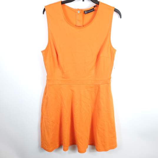 New York & Company Women Orange Dress L NWT image number 1