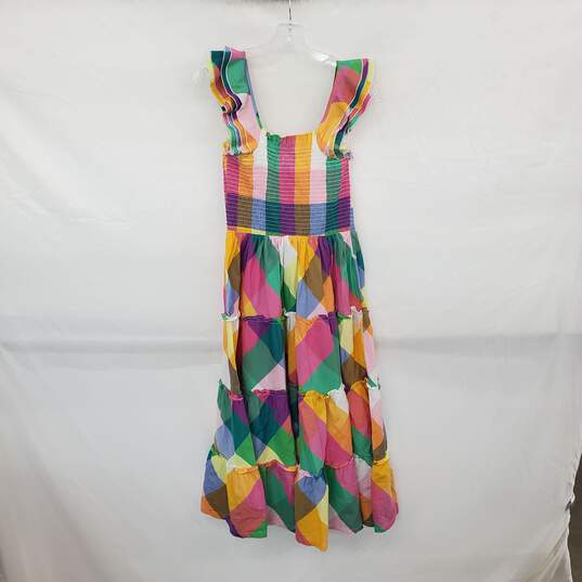 Crown & Ivy Multicolor Cotton Maxi Dress WM Size S NWT image number 1