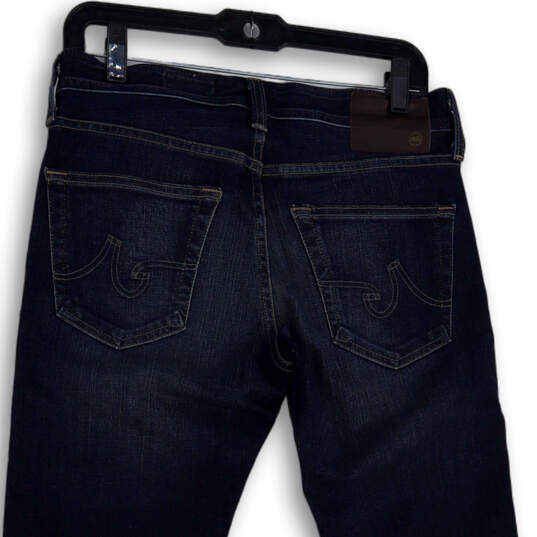 Mens Blue Denim 360 The Matchbox Slim Straight Leg Jeans Size 28x34 image number 4