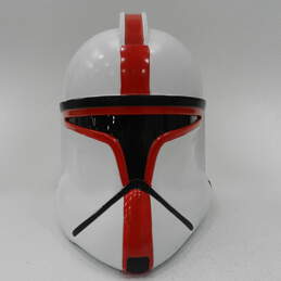 Star Wars The Clone Wars Clone Storm Trooper Red White Cosplay Prop Costume Helmet