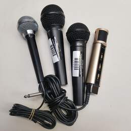 Bundle of 4 Assorted Microphones