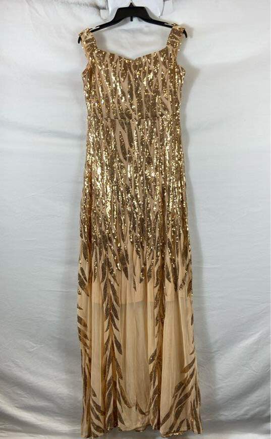 Miss Ord Gold Formal Dress - Size X Large image number 2