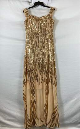 Miss Ord Gold Formal Dress - Size X Large alternative image