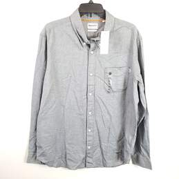 Timberland Men Blue Denim Button Up Shirt XL NWT