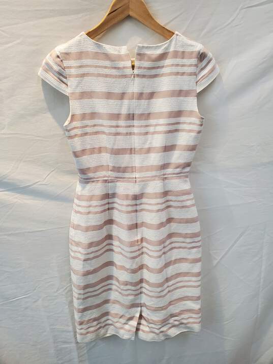 J. Crew Sleeveless Zip Up Striped Dress Women's Size 0 image number 2
