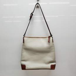Dooney & Bourke Pebble Leather Crossbody White Letter Carrier Shoulder Bag alternative image