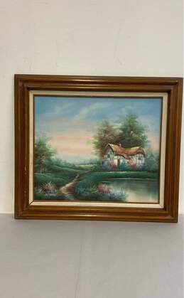 Original Artwork Oil on Canvas Landscape Signed Danny