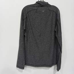 Lululemon 3/4 Zip Gray Athletic Pullover Sweatshirt alternative image