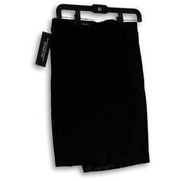 Womens Black White Checked Side Slit Straight & Pencil Skirt Size 2/26 alternative image