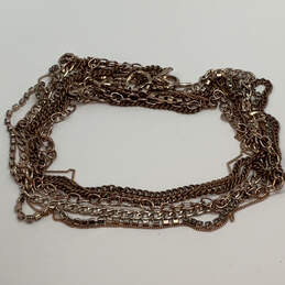 Designer Stella & Dot Gold-Tone Toggle Clasp Multi Strand Chain Necklace alternative image