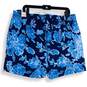 NWT Tommy Hilfiger Mens Navy Blue Floral Elastic Waist Swim Trunks Size XL image number 2