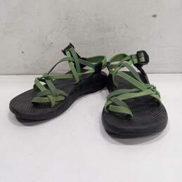 Chaco Women's Classic ZX/2 Green Strappy One Toe Adjustable Comfort Sandals Size 7