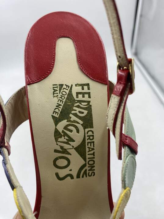 Salvatore Ferragamo Red heel Heel Women 7.5 image number 8