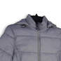 NWT Womens Gray Hooded Long Sleeve Full-Zip Puffer Jacket Size Small image number 4