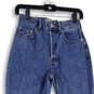 NWT Womens Blue Denim The Curvy '90s Cheeky Straight Leg Jeans Size 25 Crop image number 3