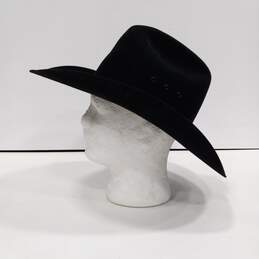Resistol Black 4x Beaver Cowboy Hat Size 7 1/8 alternative image