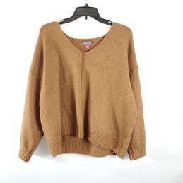 Vince Camuto Women Brown Sweater L