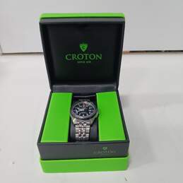 Croton Men's Japan Quartz Automatic Water Resistant Wristwatch IOB