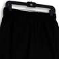 Womens Black Elastic Waist Zip Pocket Drawstring Jogger Pants Size Medium image number 4