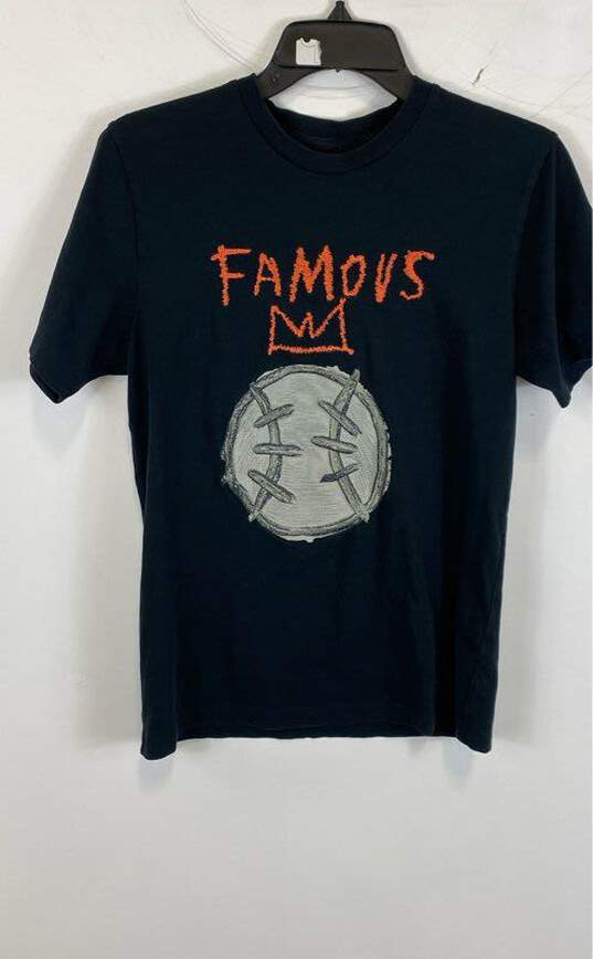 Coach X Jean Michel Basquiat Mens Black Cotton Crew Neck Graphic T-Shirt Size XS image number 1