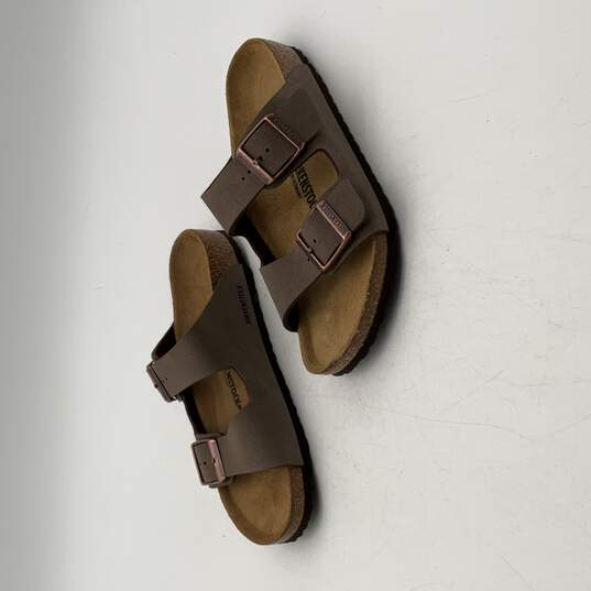 Birkenstock Womens Brown Adjustable Buckle Slip-On Slide Sandals Size 34 image number 3