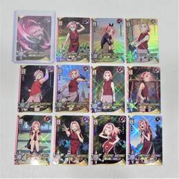 Rare 2007 Naruto Lot of 12 Holofoil Sakura Cards w/ Secret and Hyper Rares